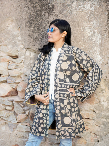 Reversible Vintage Kantha Kimino Jackets