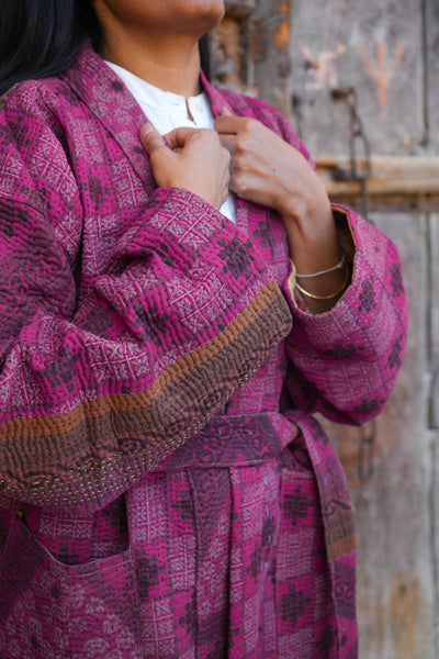 Reversible Vintage Kantha Kimino Jackets