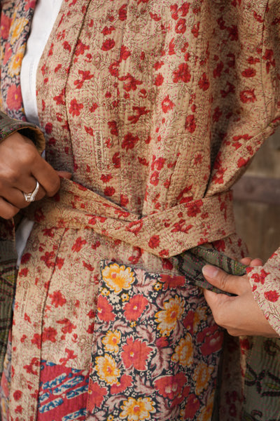 Reversible Vintage Kantha Kimino Jackets