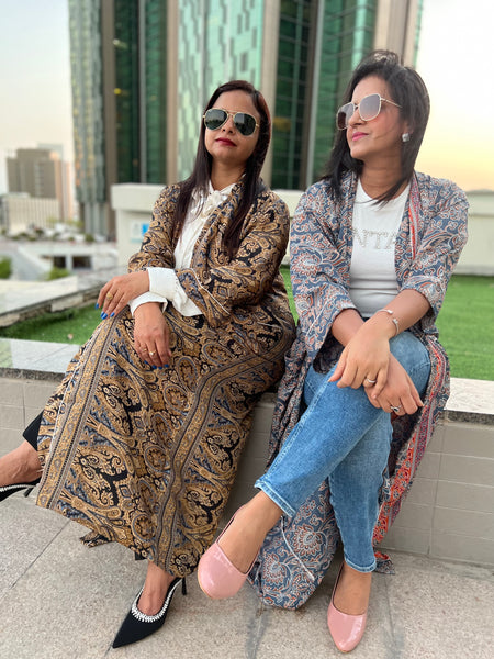 Artisan made Grey Duster Kimono for Summer from Ornate Handicrafts