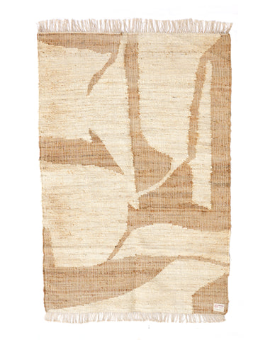Artisanmade Jute Two tone Abstract Rug by Ornate handicrafts