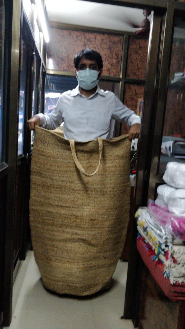 Jute Laundry Basket