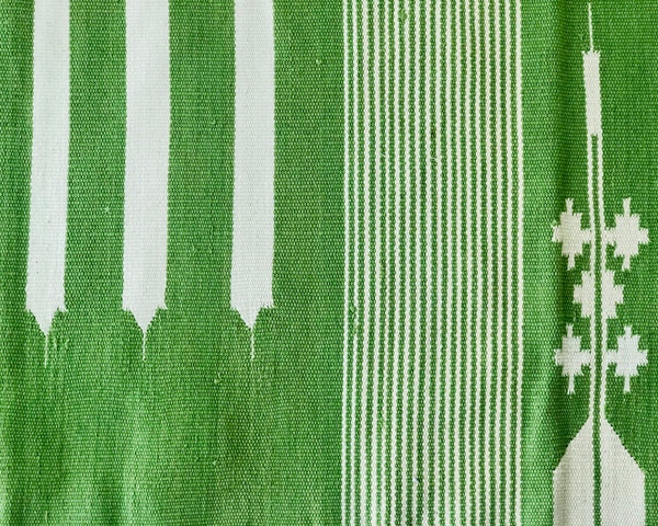 Green Boho 4x6 Area rug