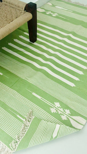 Green Boho 4x6 Area rug