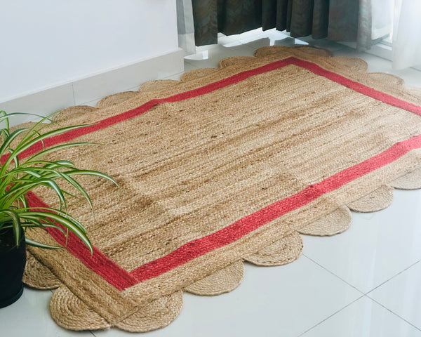 Jute Scallop Rug 4x6