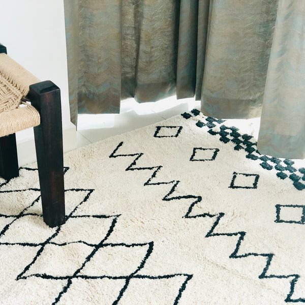 Moroccan design Cotton 4x6 Rug