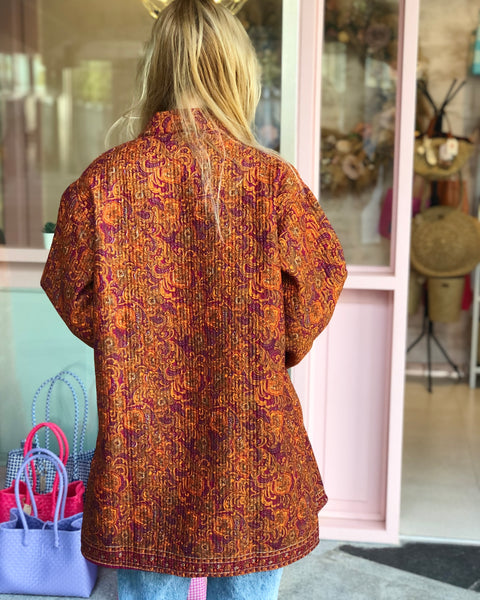 Orange Kimono Jacket