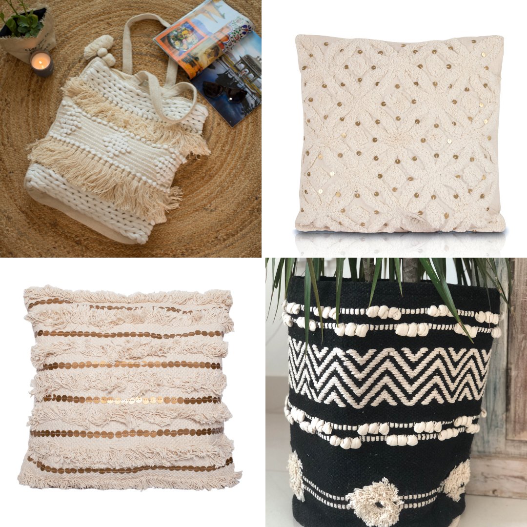 Boho Baskets & Cushions