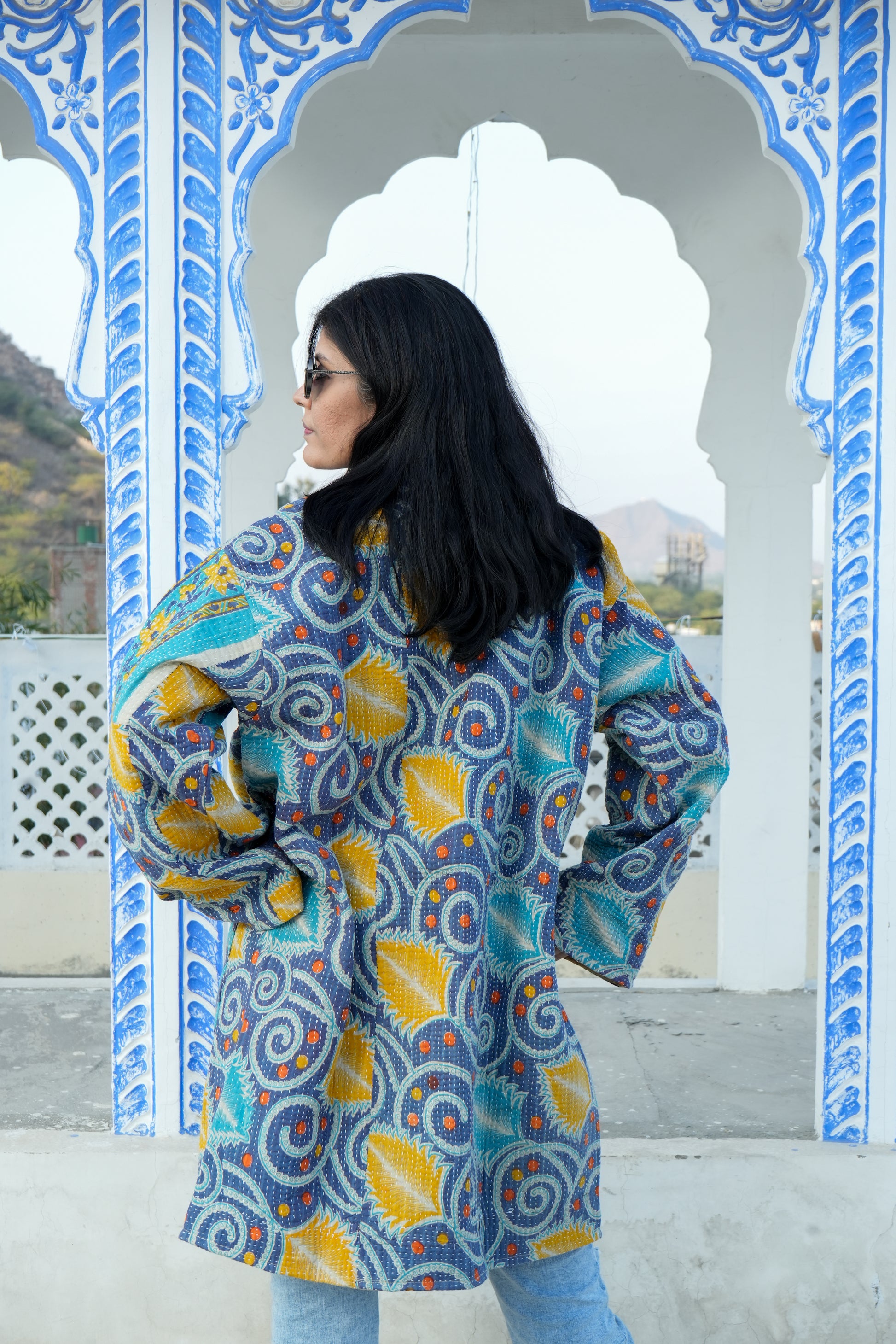 Reversible Vintage Kantha Kimino Jackets