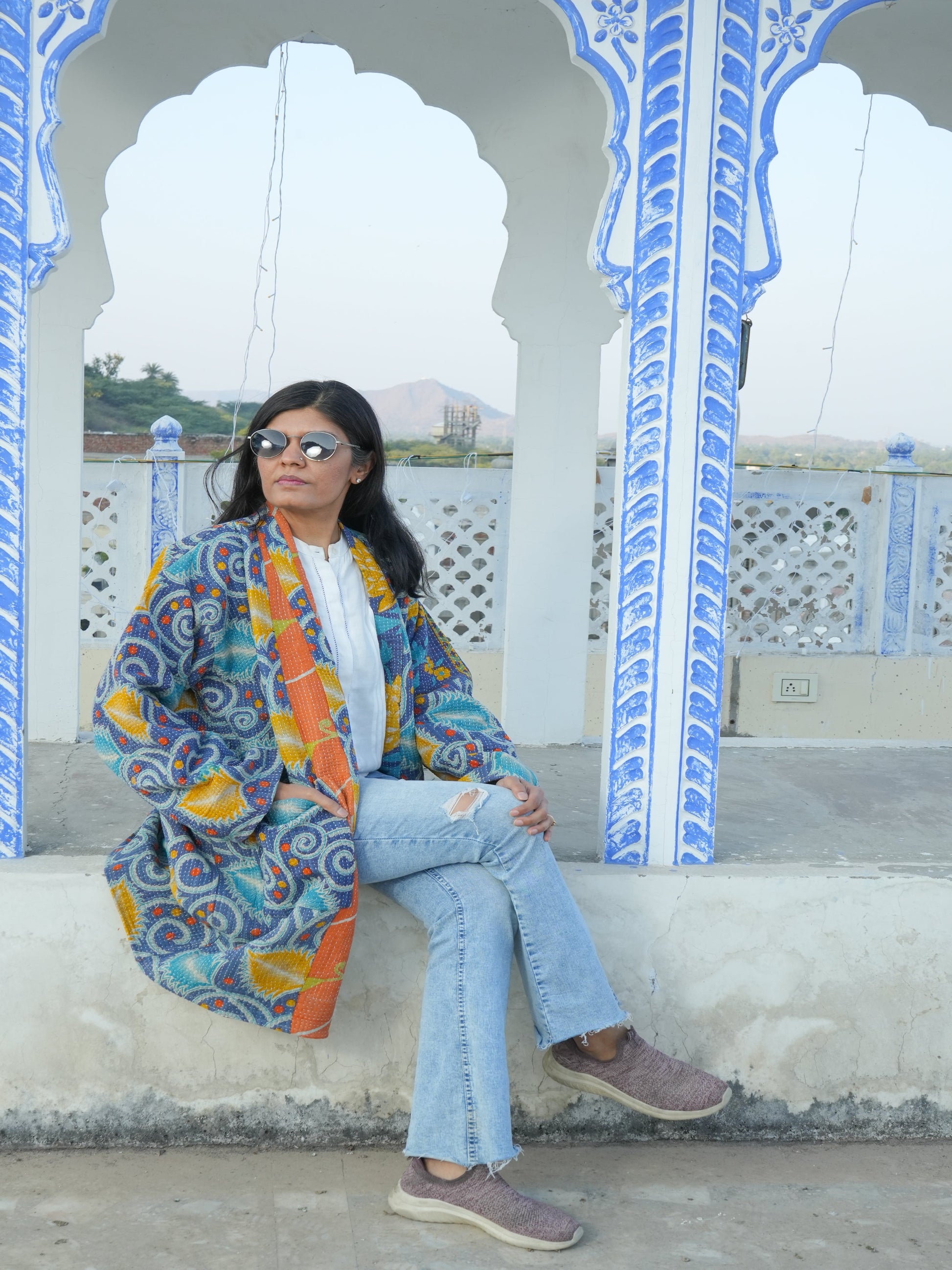 Reversible Vintage Kantha Kimino Jackets