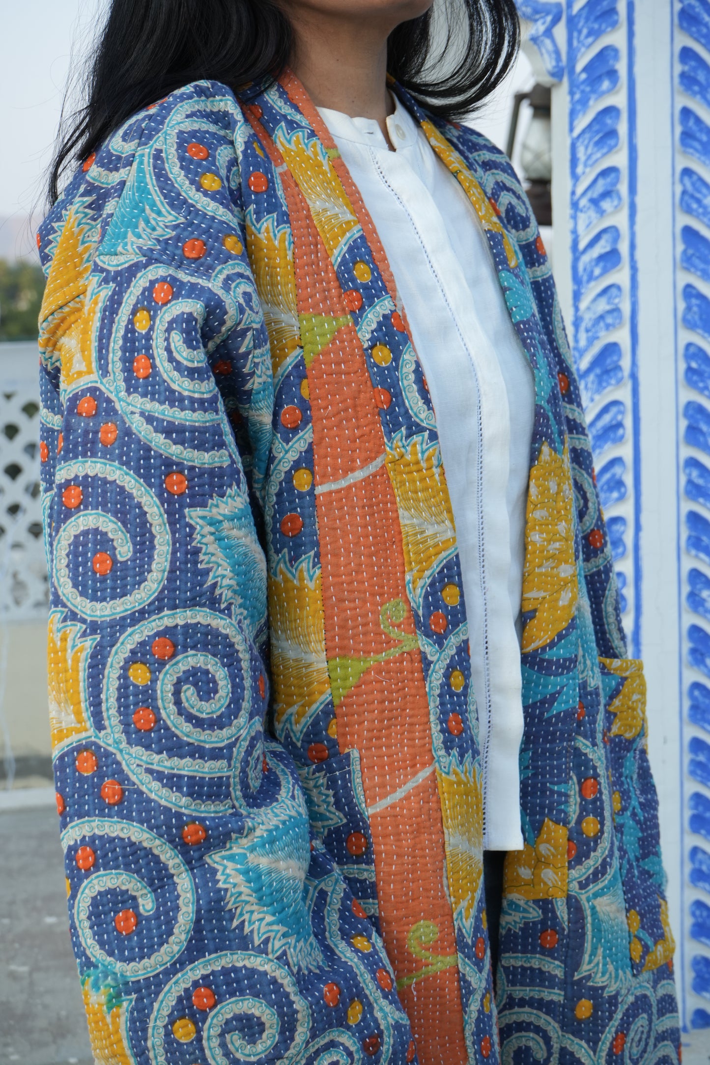 Reversible Vintage Kantha Kimino Jackets