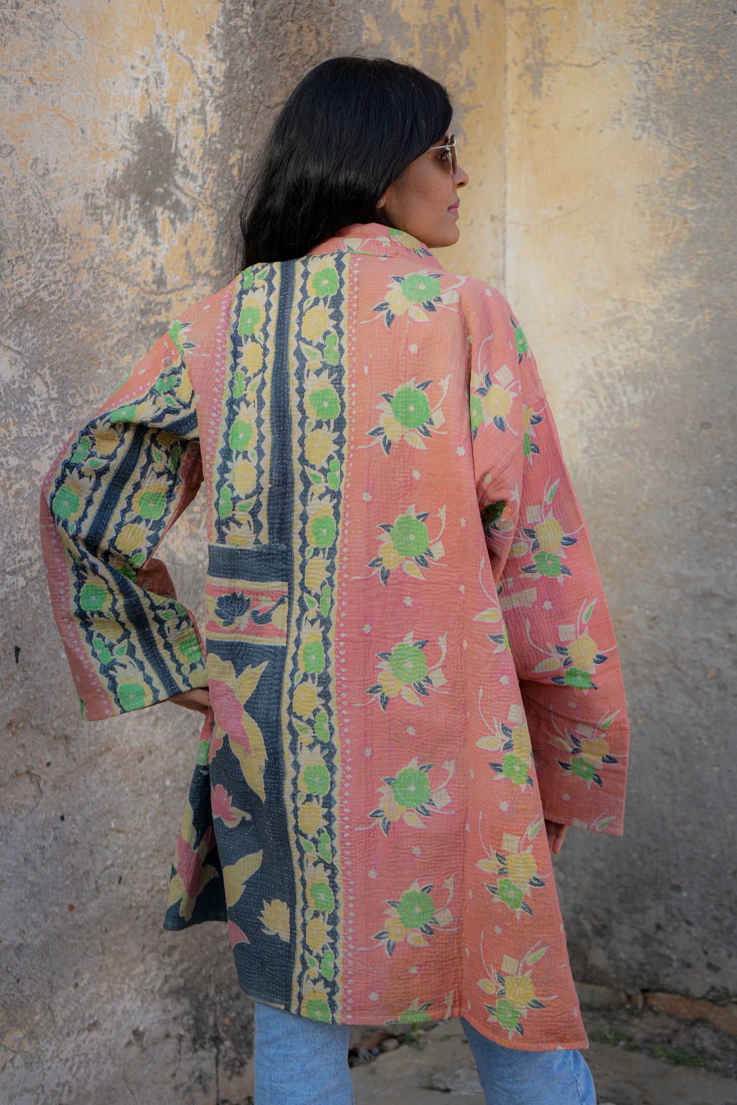 Reversible Vintage Kantha Kimino Jackets