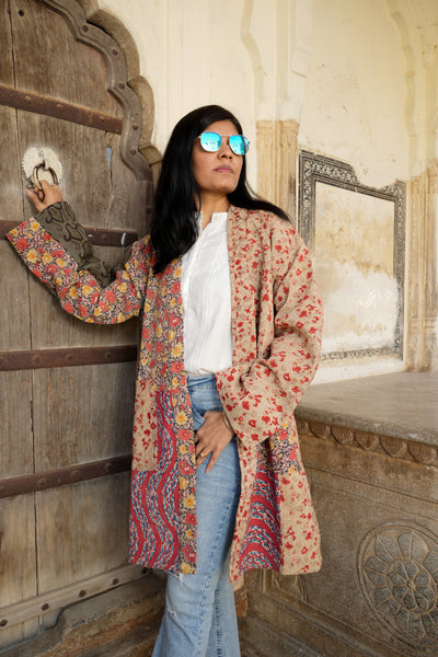 Reversible Vintage Kantha Kimino Jackets