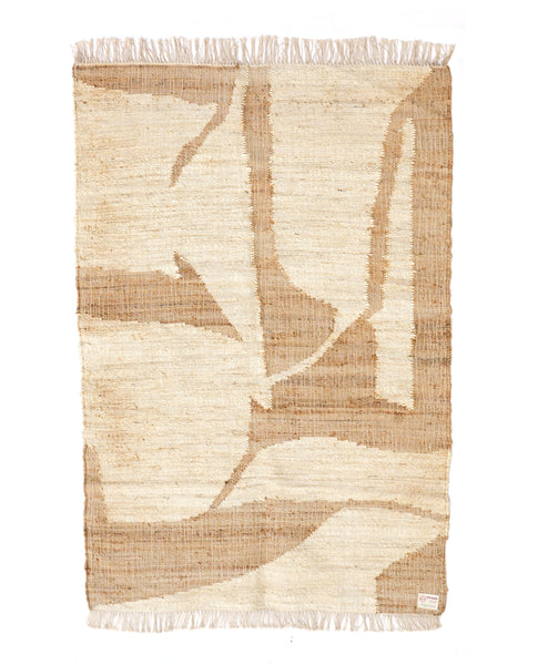 Abstract Jute Rug Jute Two Tone Abstract Rug: Artisan made, ecofriendly rugs by Ornate ...