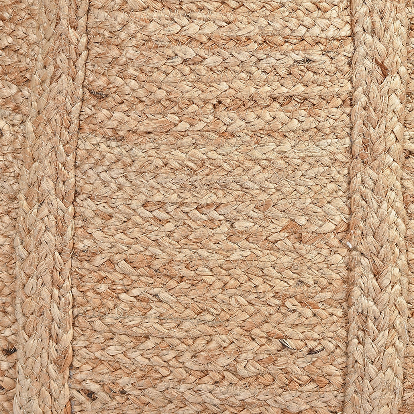 XL Woven Jute Laundry Basket Rectangle
