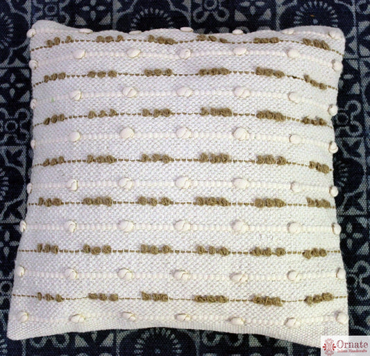 Ornate handicrafts Boho cushions, scandinavian nordic style, bohemian decor, handwoven, artisan made, sofa cushion, India, indigo, Throw, couch, sofa cover, 18"