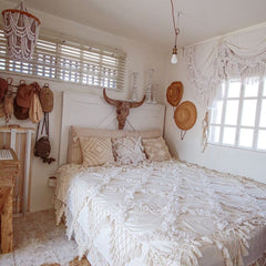 Crisscross Tufted Throw by Ornate Handicrafts