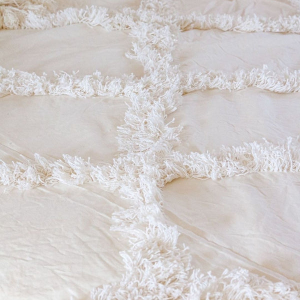 Crisscross Tufted Throw by Ornate Handicrafts