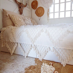 Crisscross Tufted Throw by Ornate Handicrafts