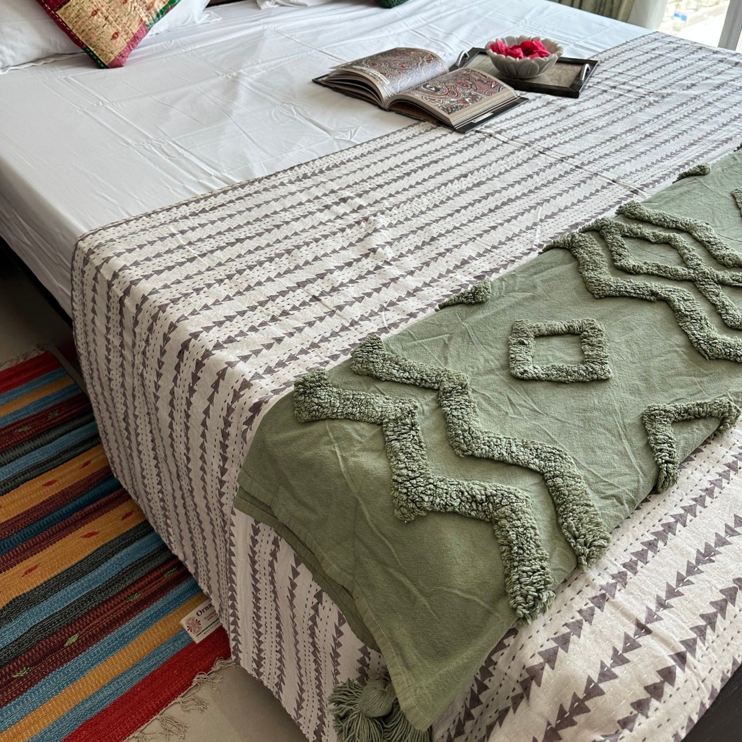 Artisan made Fair trade Kantha Quilts by Ornate Handicrafts