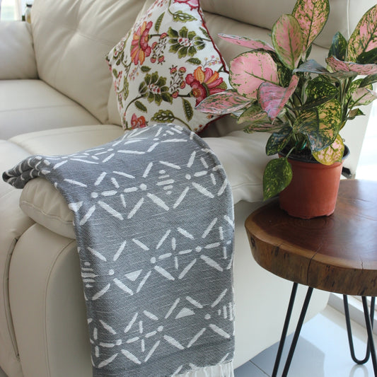 Grey Throw Blanket By Ornate Handicrafts