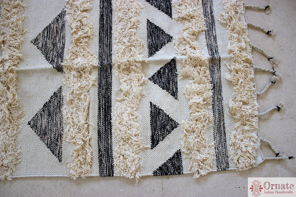 Handmade Scandinavian Rug India cotton bohomenian nordic decor artisan sustainable