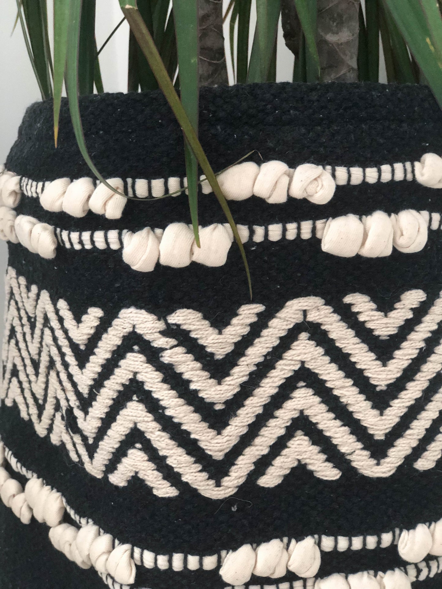 Black Boho Basket