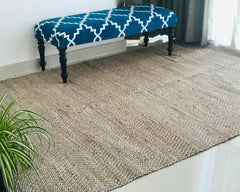 Jute Silver Rug  5x8 feet