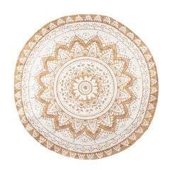 Round Mandala Jute Rug