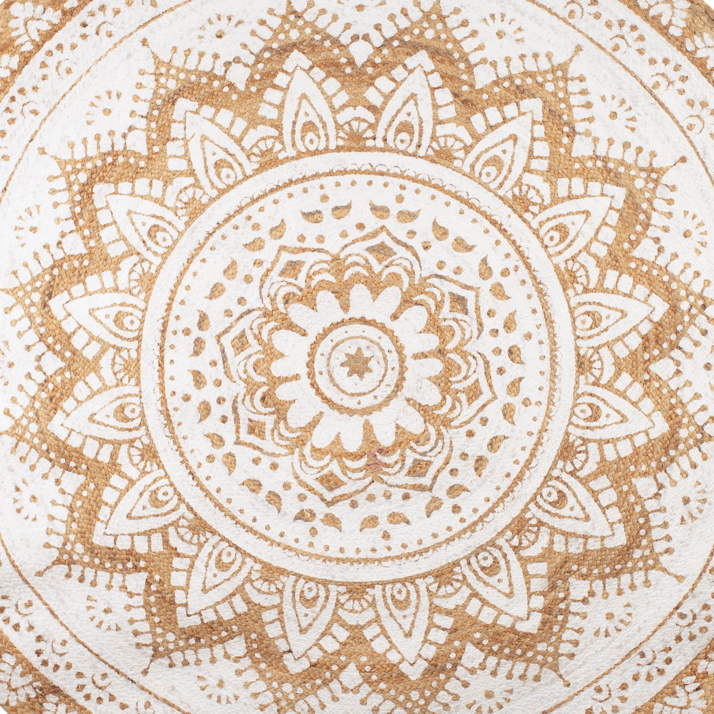 Round Mandala Jute Rug