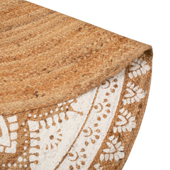Round Mandala Jute Rug