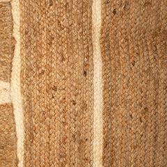 White Jute Scallop Rug