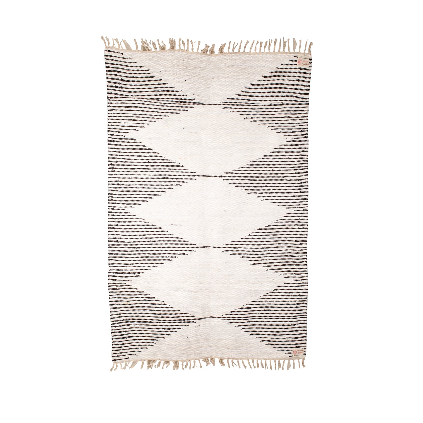Recycled Boho Chindi Rug, Natural