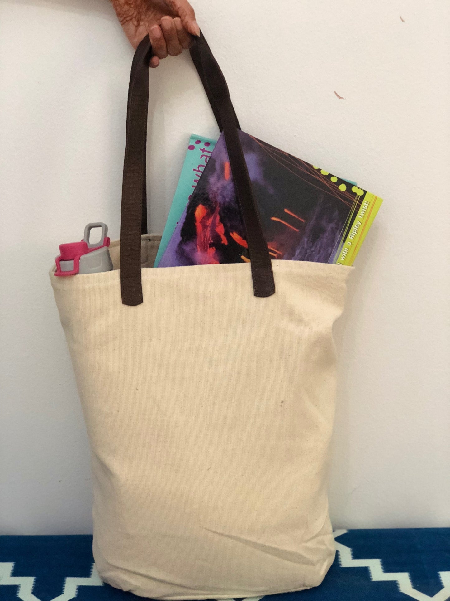 Set of DIY Tote Bag & 2 assorted wooden block
