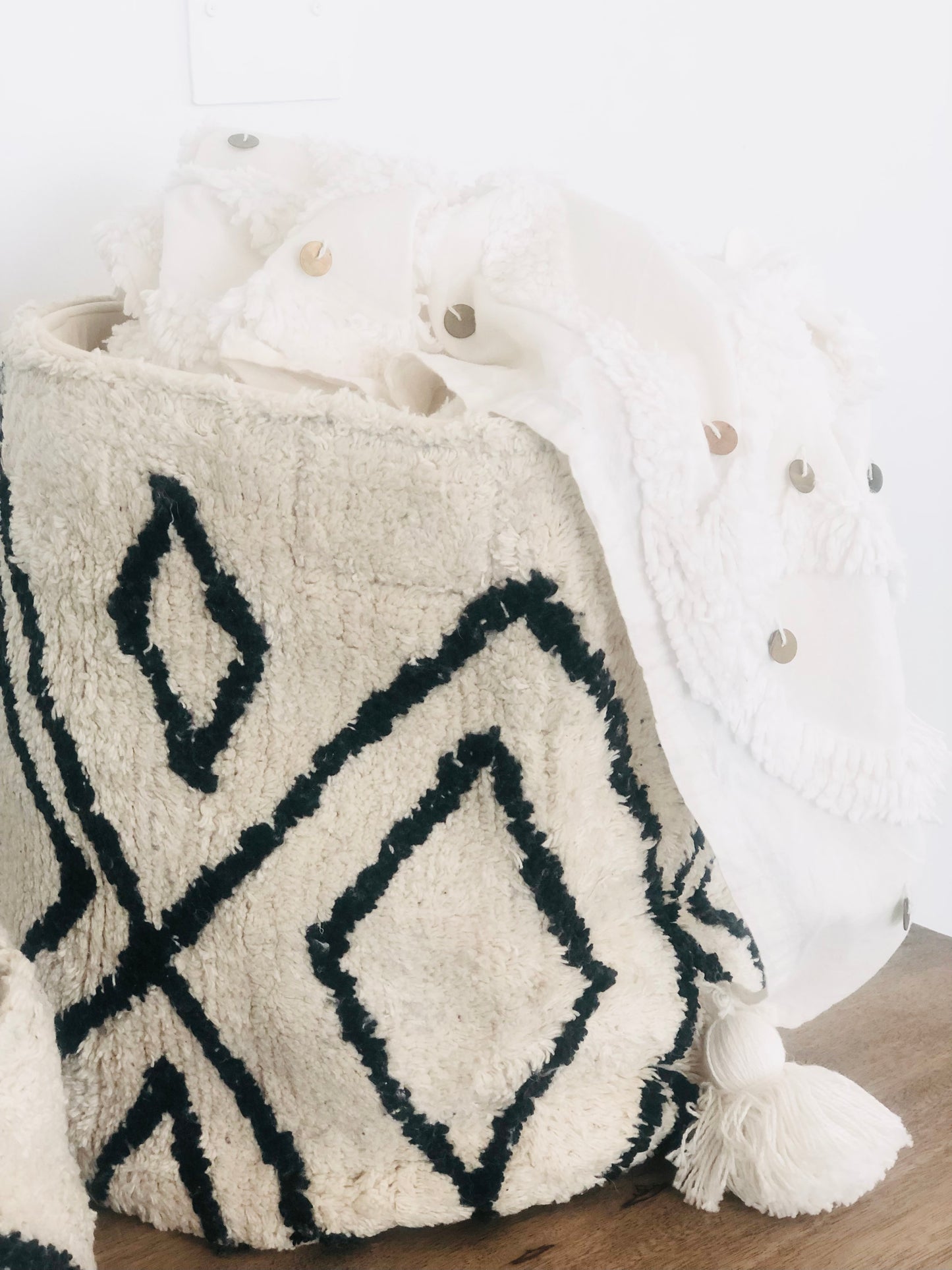 Tufted Basket Set of 2 by Ornate Handicrafts