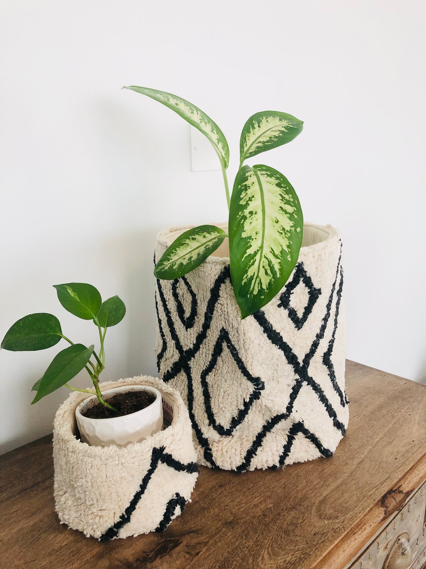 Tufted Basket Set of 2 by Ornate Handicrafts