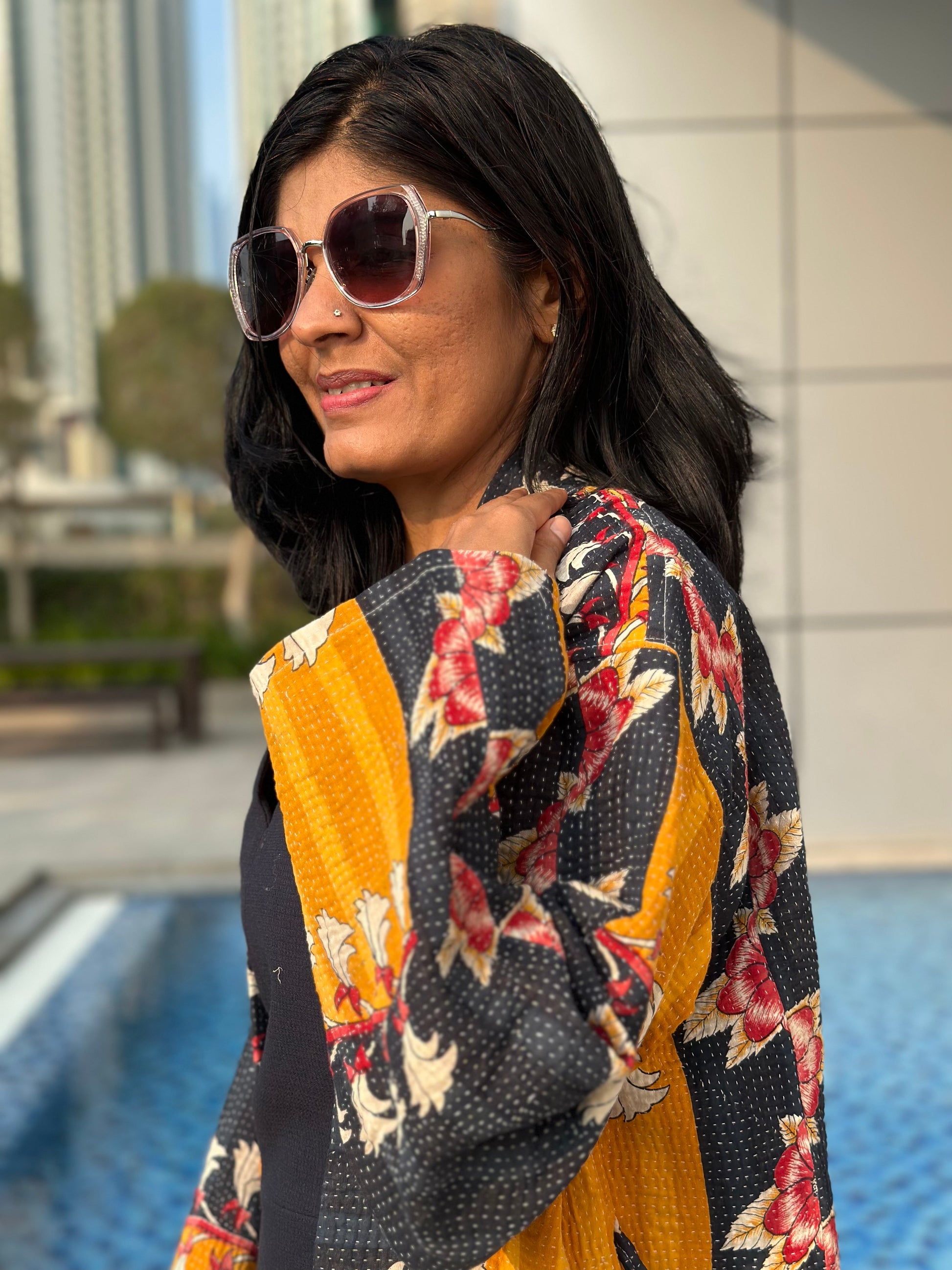 Artisan made Short Vintage Kantha Jackets by Ornate Handicrafts