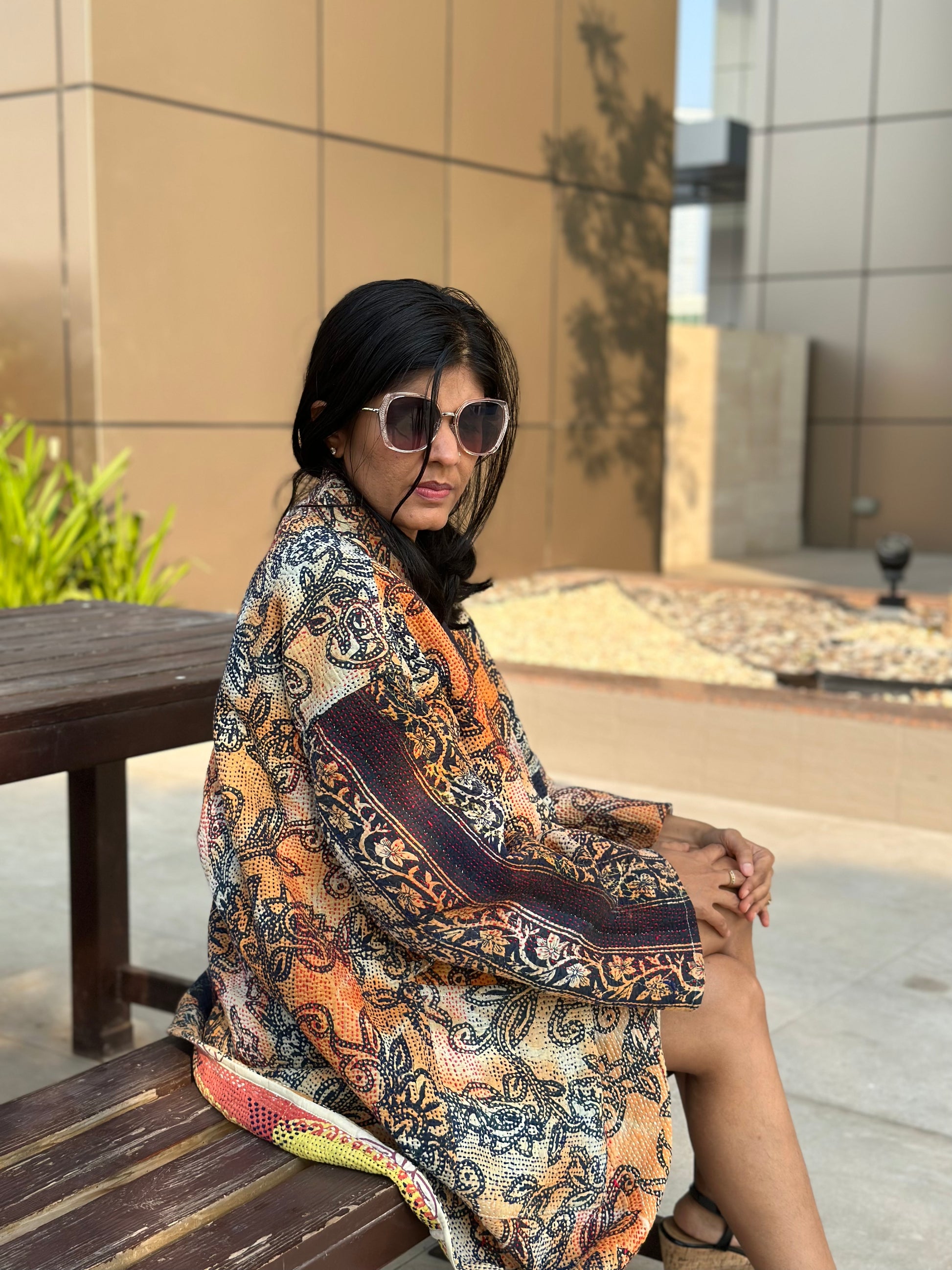 Artisan made Vintage Kantha Jacket by Ornate Handicrafts