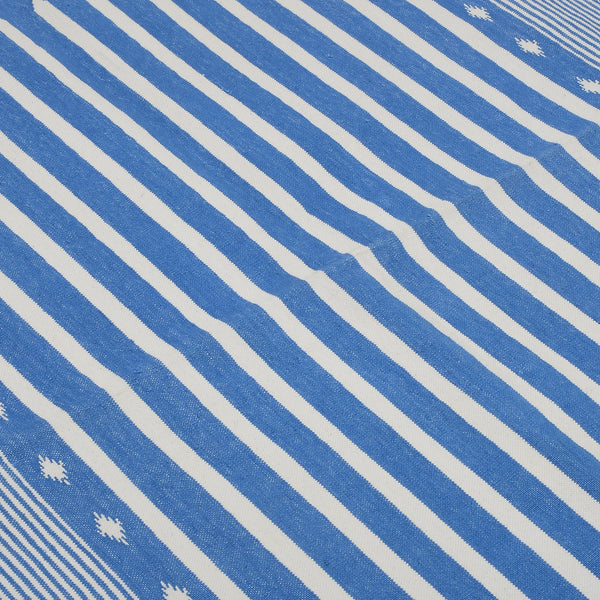 Blue Stripes Scandinavian Rug