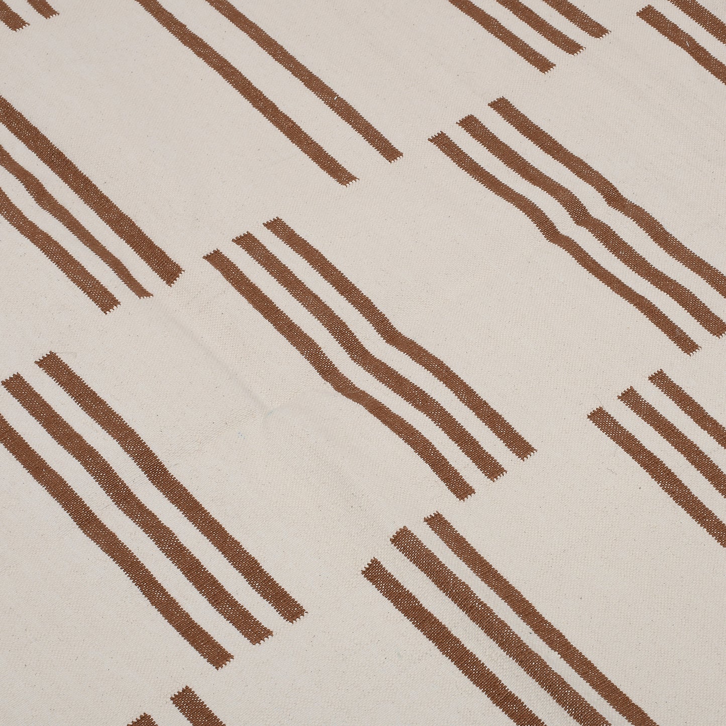 Brown Stripes Scandinavian Rug