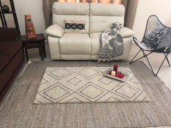 Jute Silver Rug  5x8 feet
