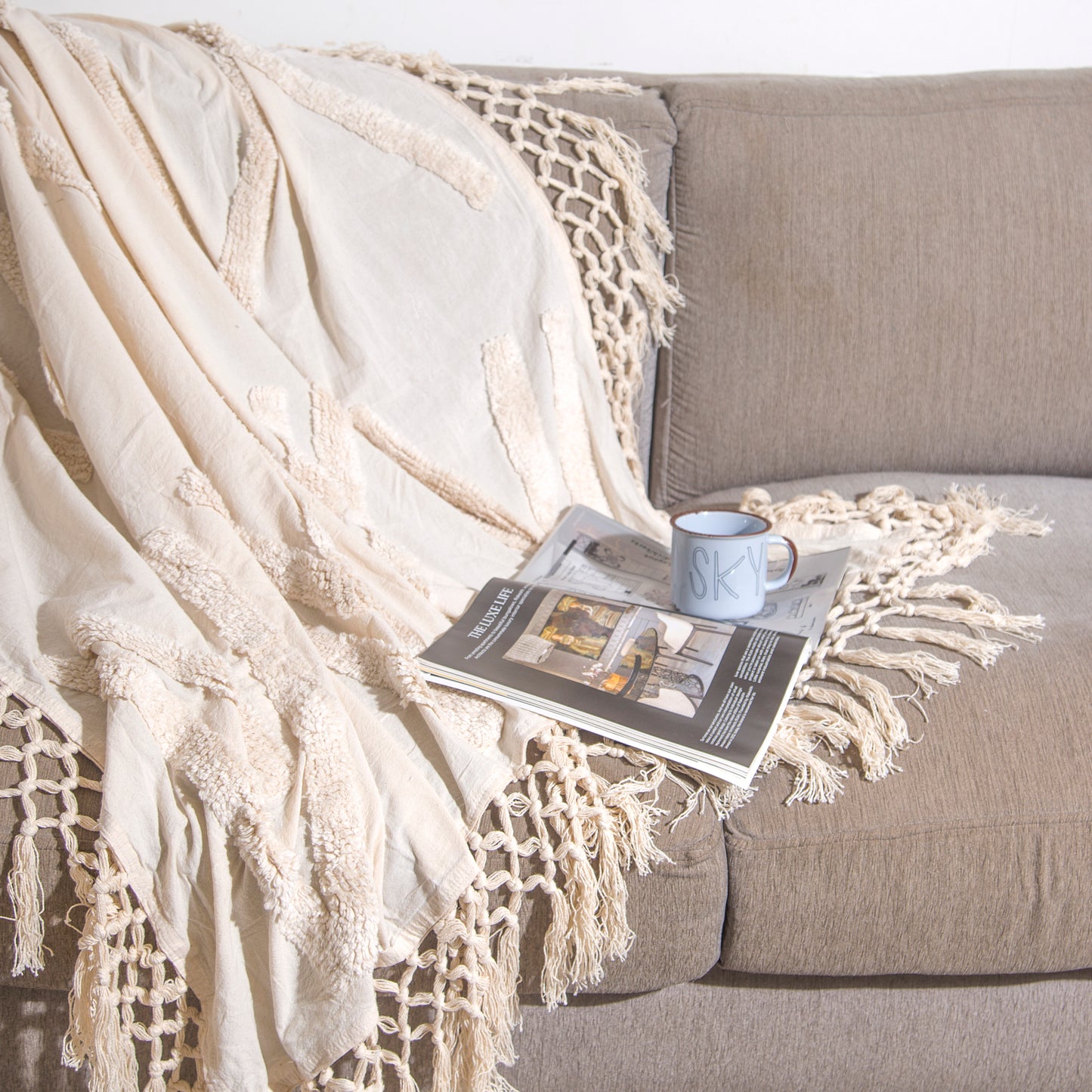 Artisan made Fair trade Boho Throws by Ornate Handicrafts